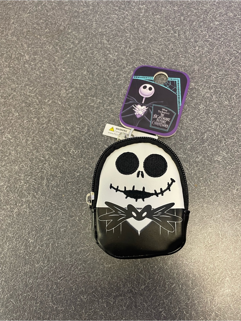 The Nightmare Before Christmas Jack Skellington Coin Pouch - Black & White
